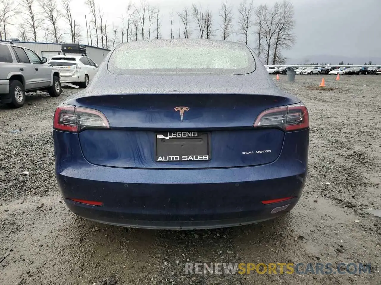 6 Photograph of a damaged car 5YJ3E1EB3KF392006 TESLA MODEL 3 2019