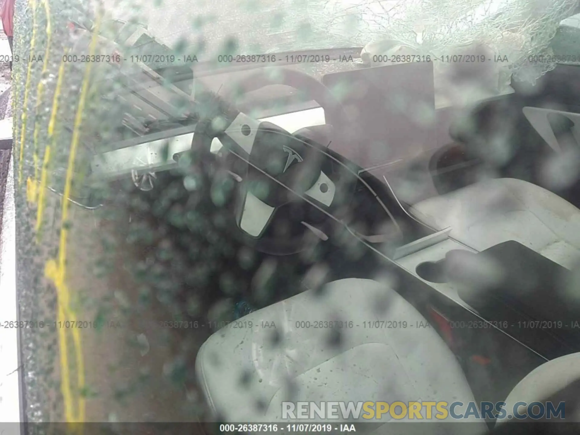 7 Photograph of a damaged car 5YJ3E1EB3KF392202 TESLA MODEL 3 2019