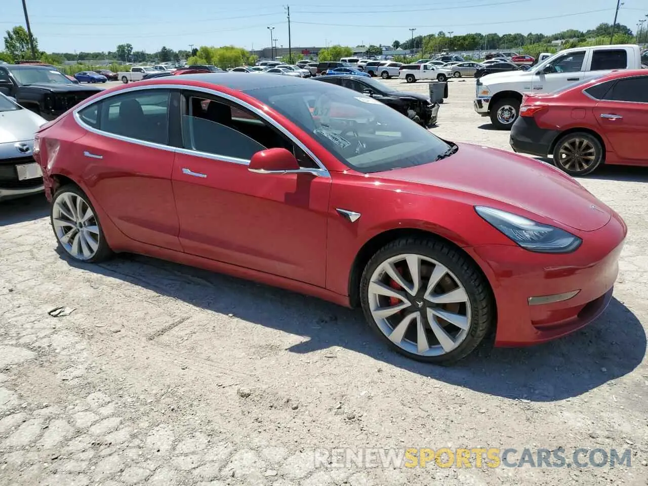 4 Photograph of a damaged car 5YJ3E1EB3KF392958 TESLA MODEL 3 2019
