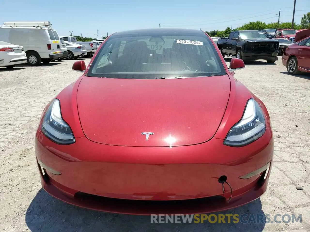 5 Photograph of a damaged car 5YJ3E1EB3KF392958 TESLA MODEL 3 2019