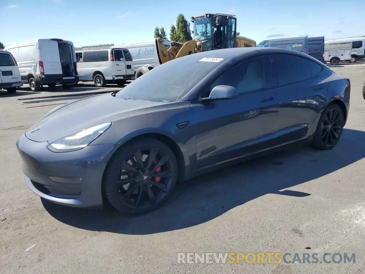 1 Фотография поврежденного автомобиля 5YJ3E1EB3KF393401 TESLA MODEL 3 2019