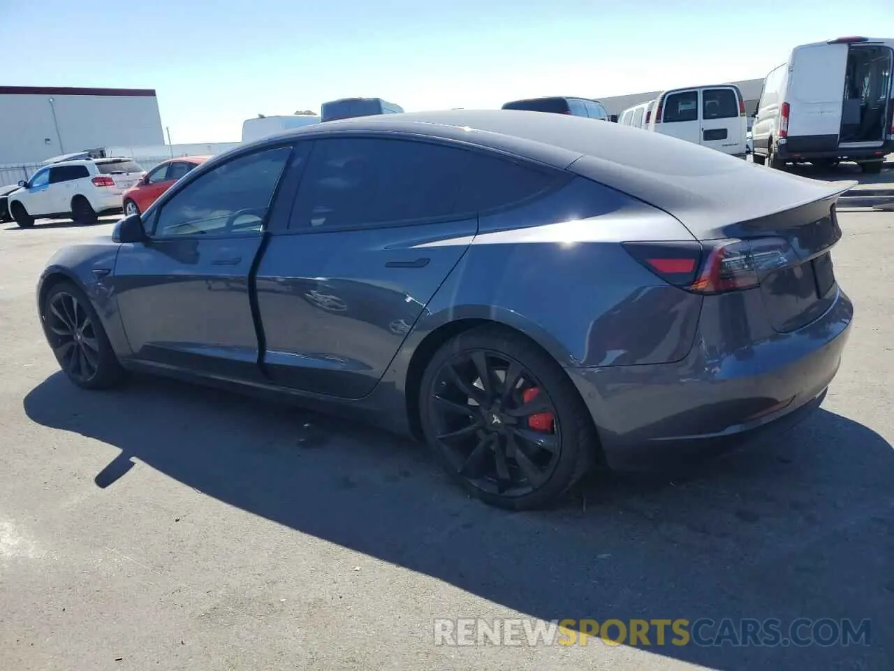 2 Фотография поврежденного автомобиля 5YJ3E1EB3KF393401 TESLA MODEL 3 2019