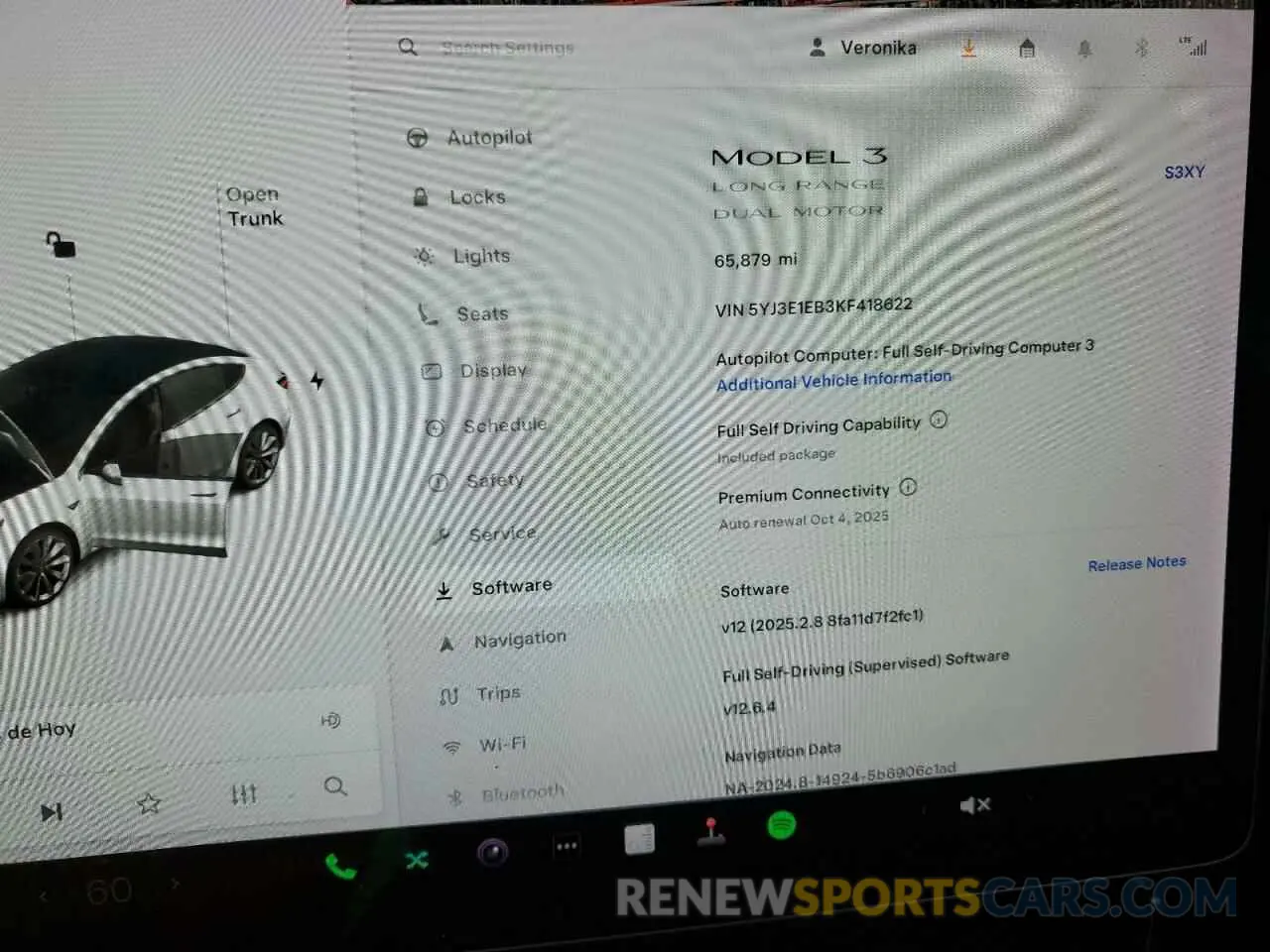 9 Photograph of a damaged car 5YJ3E1EB3KF418622 TESLA MODEL 3 2019