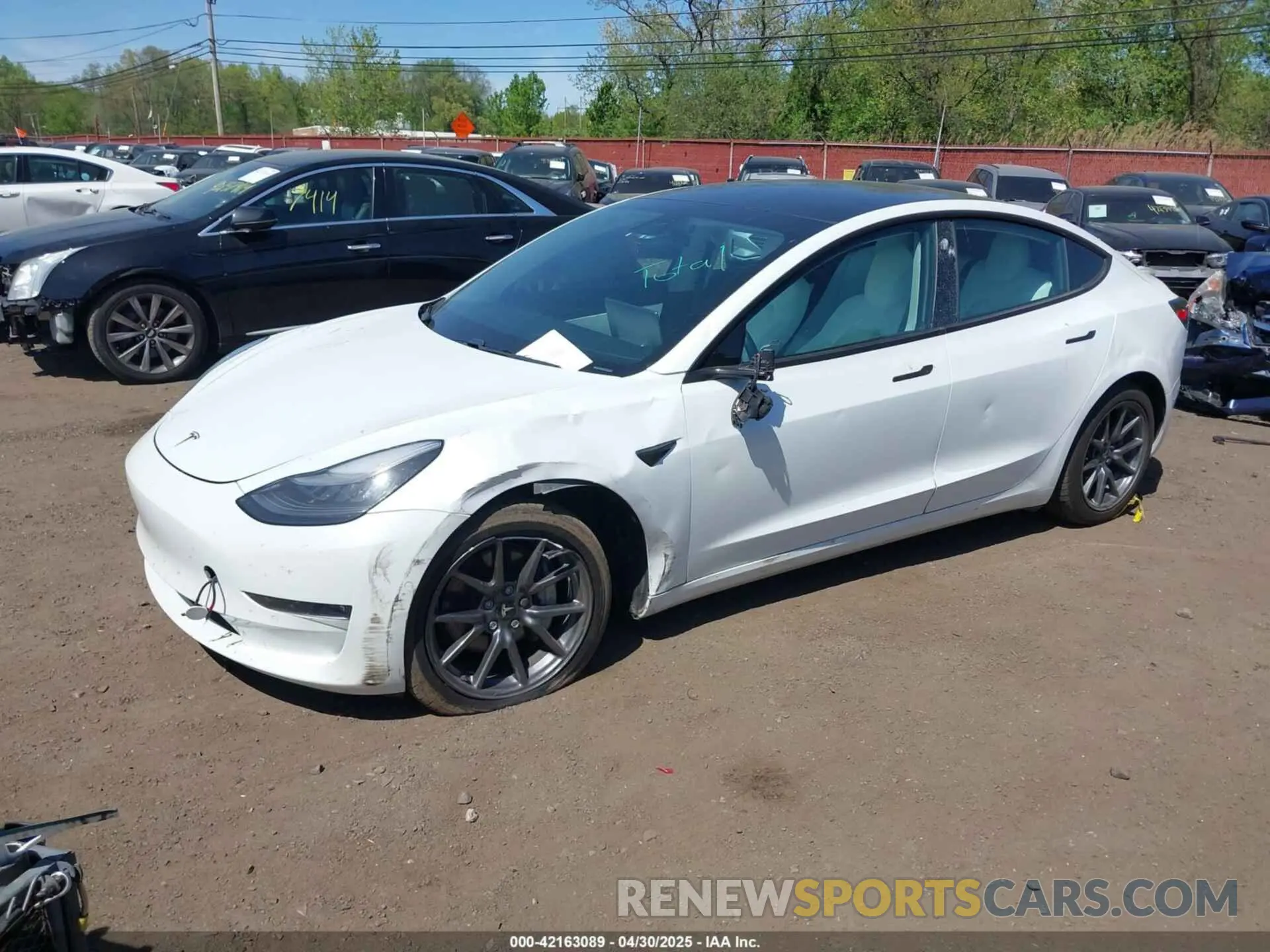 2 Photograph of a damaged car 5YJ3E1EB3KF450602 TESLA MODEL 3 2019