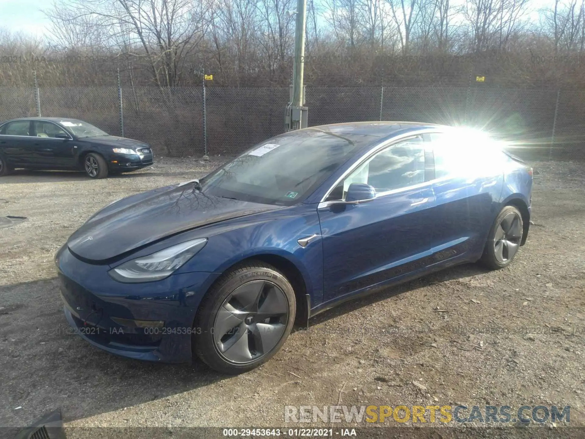 2 Photograph of a damaged car 5YJ3E1EB3KF452706 TESLA MODEL 3 2019