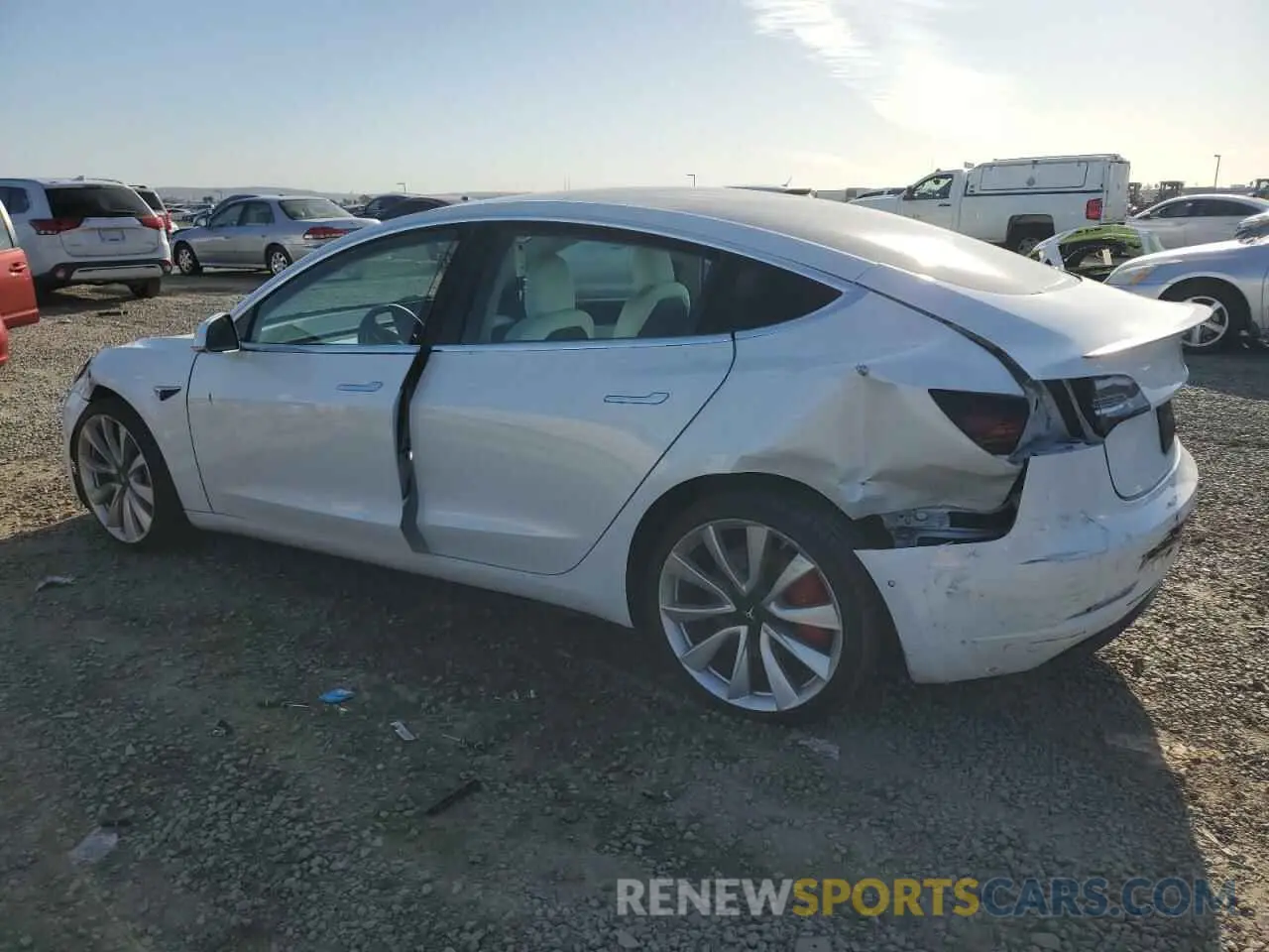 2 Photograph of a damaged car 5YJ3E1EB3KF514654 TESLA MODEL 3 2019