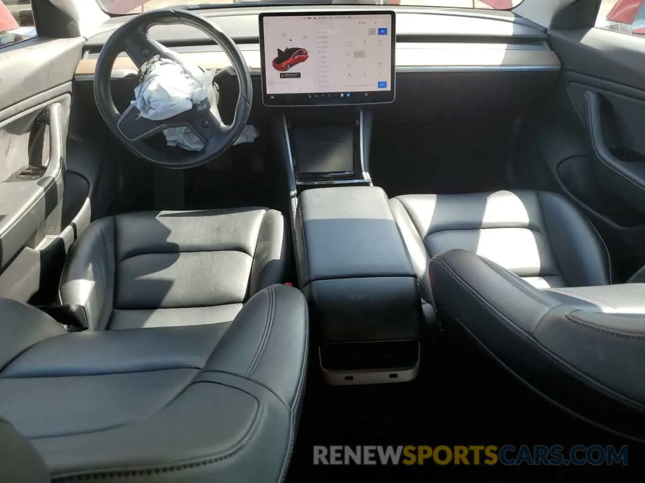 8 Фотография поврежденного автомобиля 5YJ3E1EB4KF193868 TESLA MODEL 3 2019