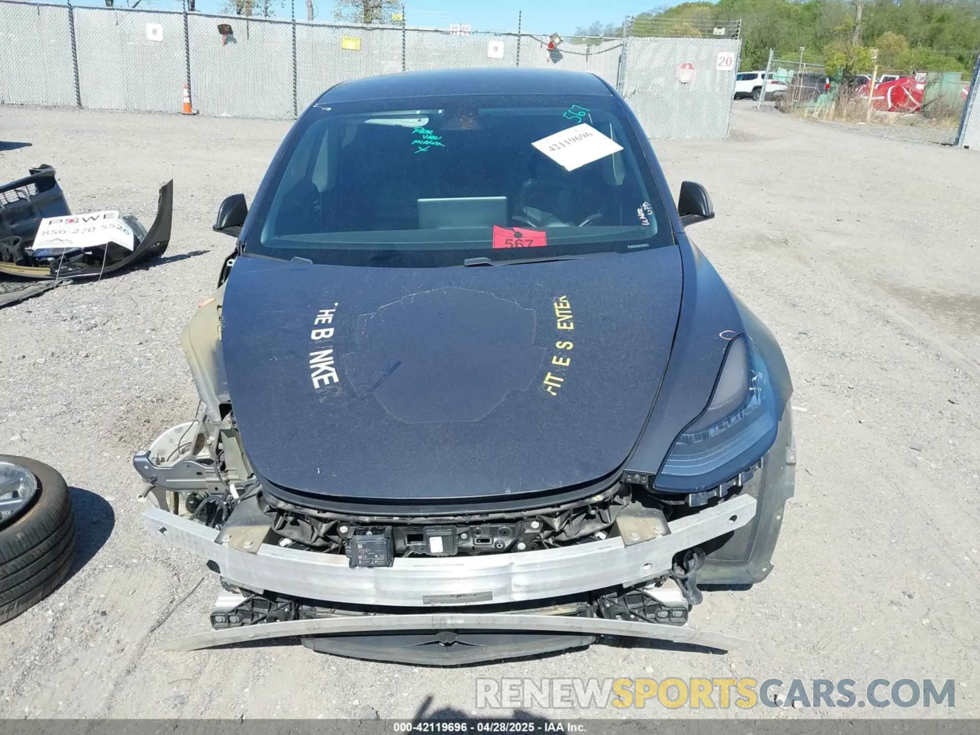 12 Photograph of a damaged car 5YJ3E1EB4KF209793 TESLA MODEL 3 2019