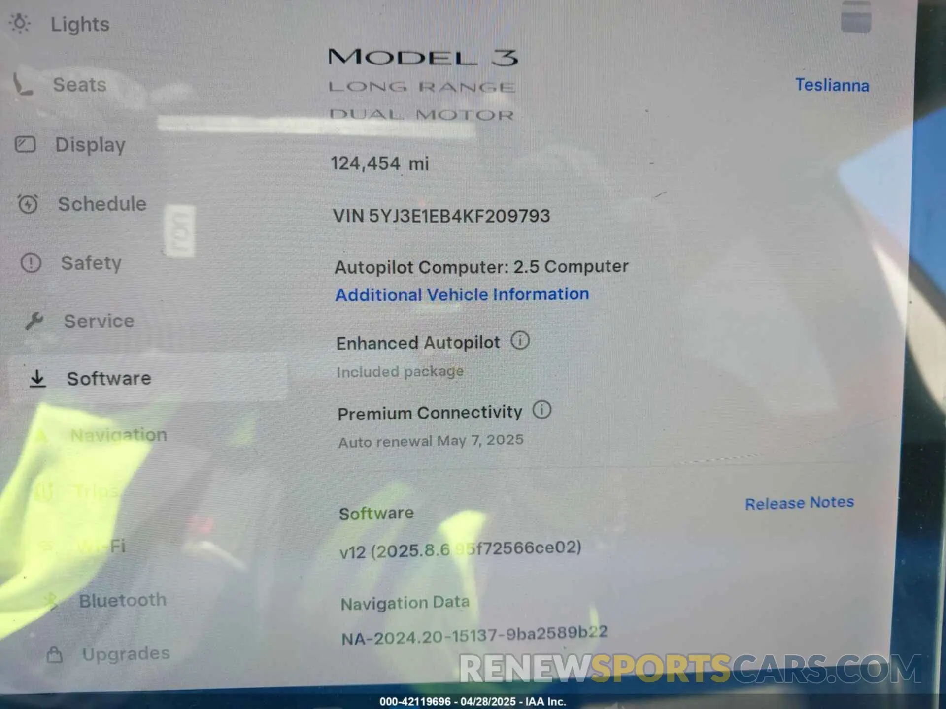 7 Photograph of a damaged car 5YJ3E1EB4KF209793 TESLA MODEL 3 2019