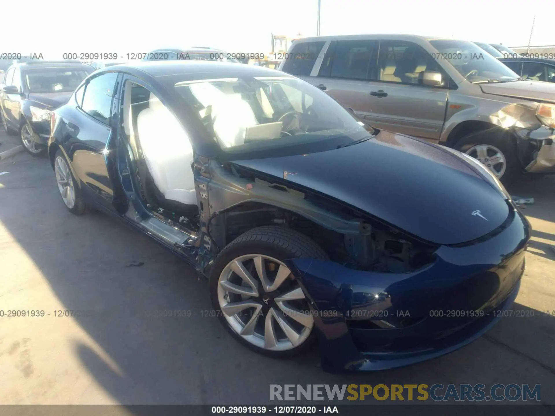 1 Photograph of a damaged car 5YJ3E1EB4KF213827 TESLA MODEL 3 2019