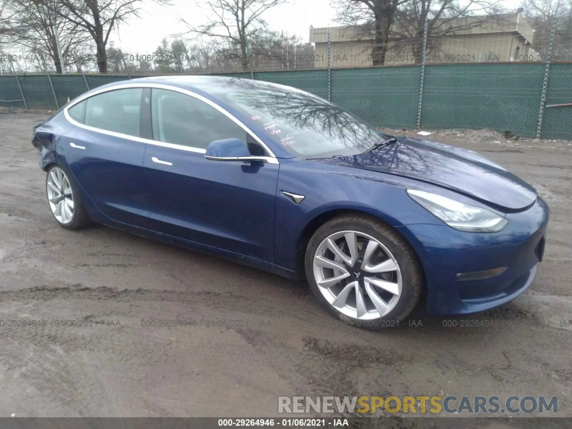 1 Photograph of a damaged car 5YJ3E1EB4KF365509 TESLA MODEL 3 2019