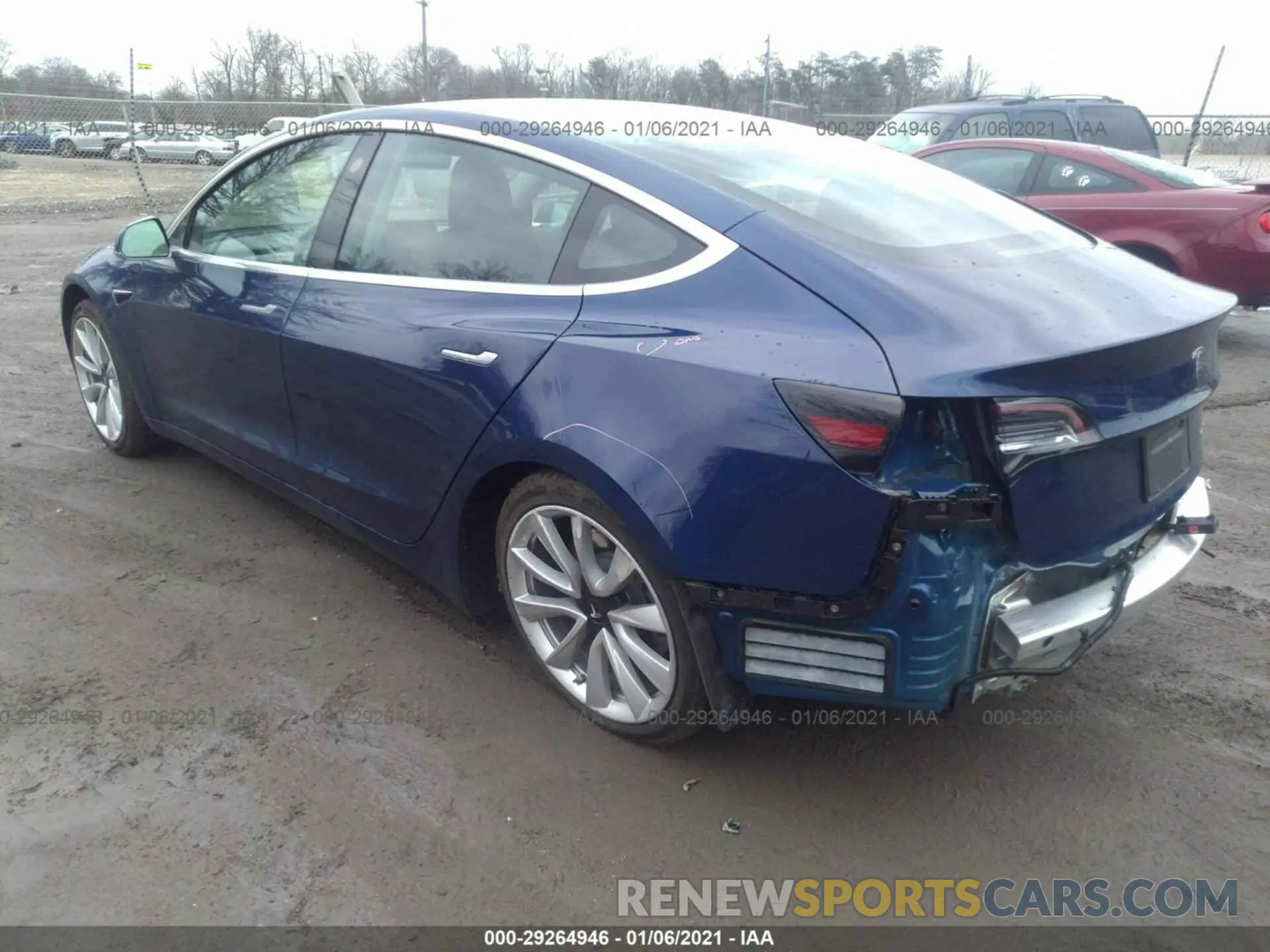 3 Photograph of a damaged car 5YJ3E1EB4KF365509 TESLA MODEL 3 2019