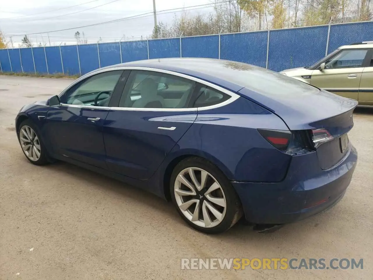 2 Photograph of a damaged car 5YJ3E1EB4KF407192 TESLA MODEL 3 2019