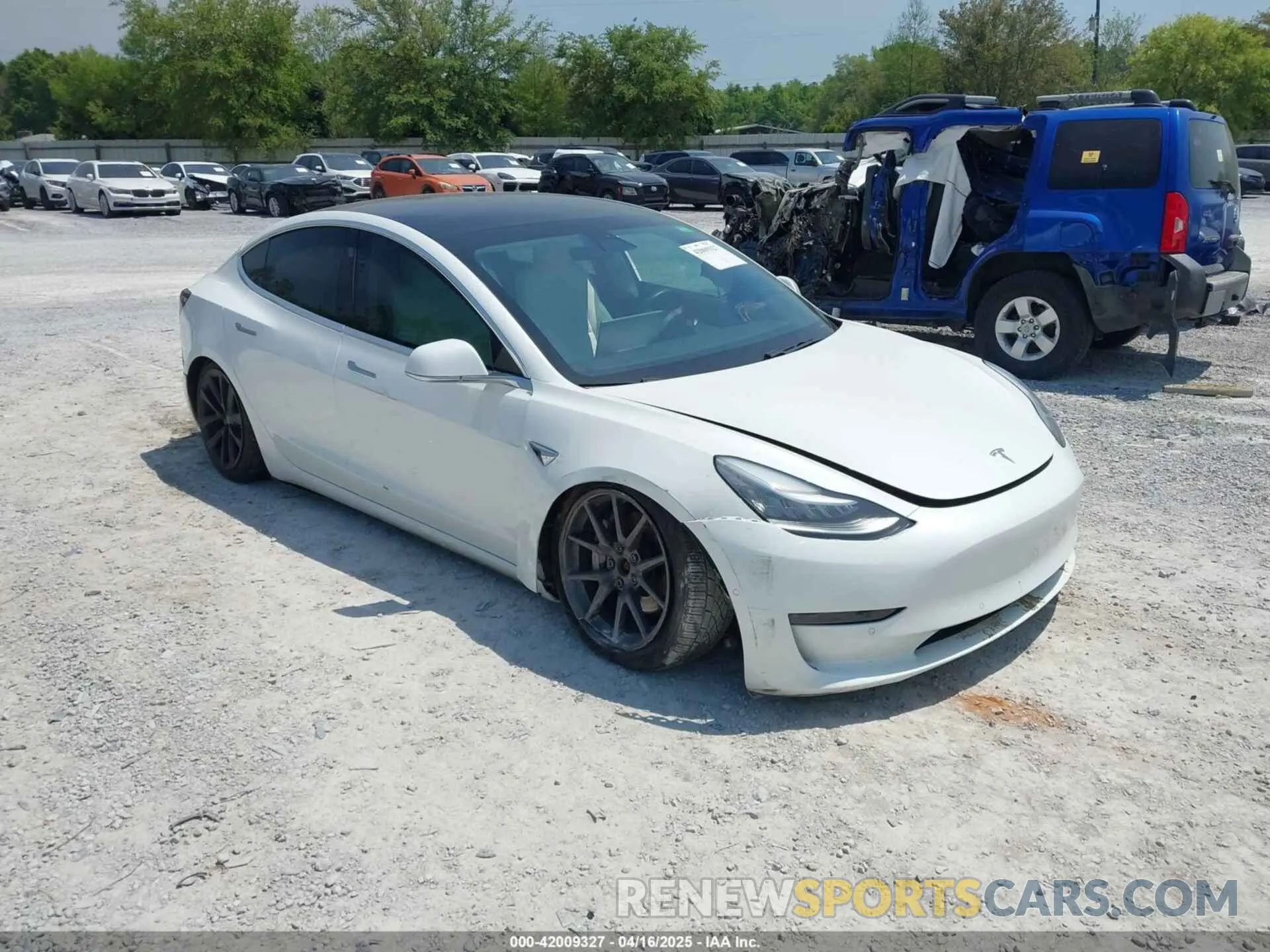 1 Фотография поврежденного автомобиля 5YJ3E1EB4KF494432 TESLA MODEL 3 2019
