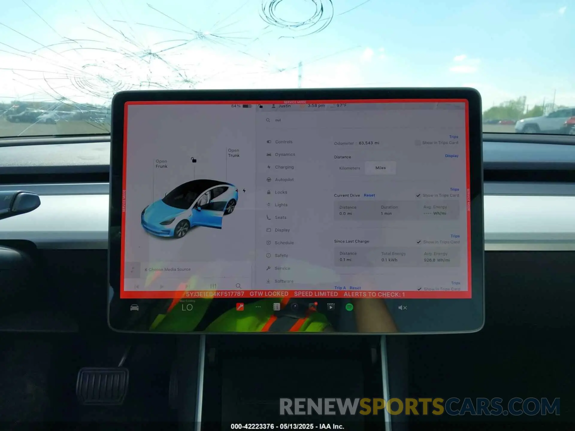 18 Фотография поврежденного автомобиля 5YJ3E1EB4KF517787 TESLA MODEL 3 2019
