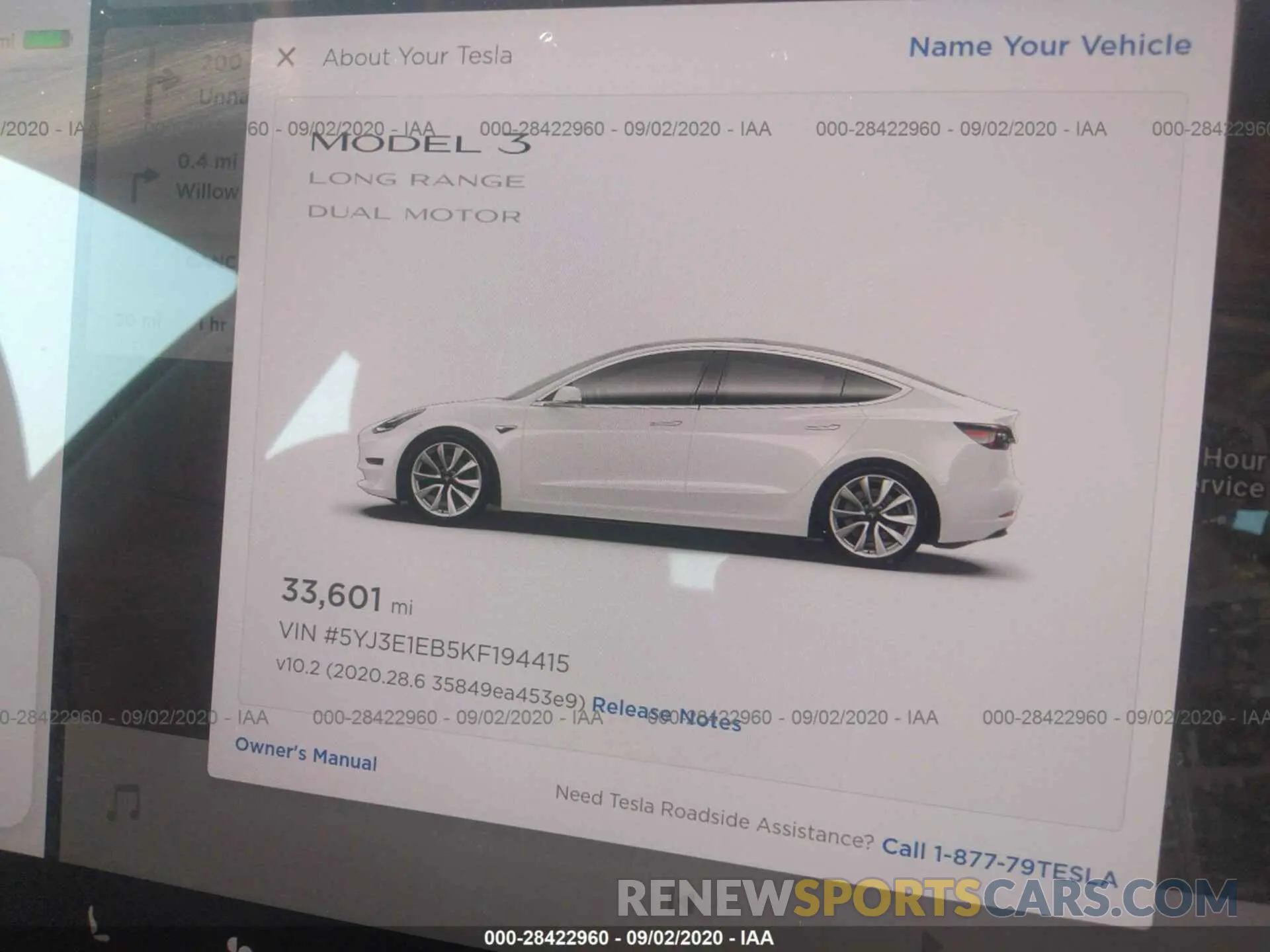 7 Photograph of a damaged car 5YJ3E1EB5KF194415 TESLA MODEL 3 2019