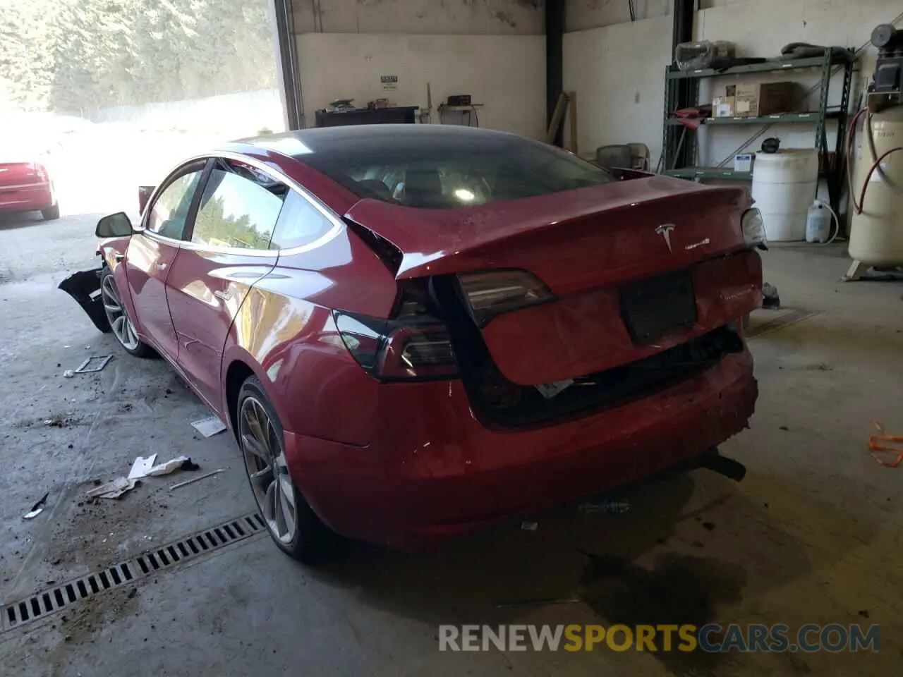 3 Photograph of a damaged car 5YJ3E1EB5KF194558 TESLA MODEL 3 2019