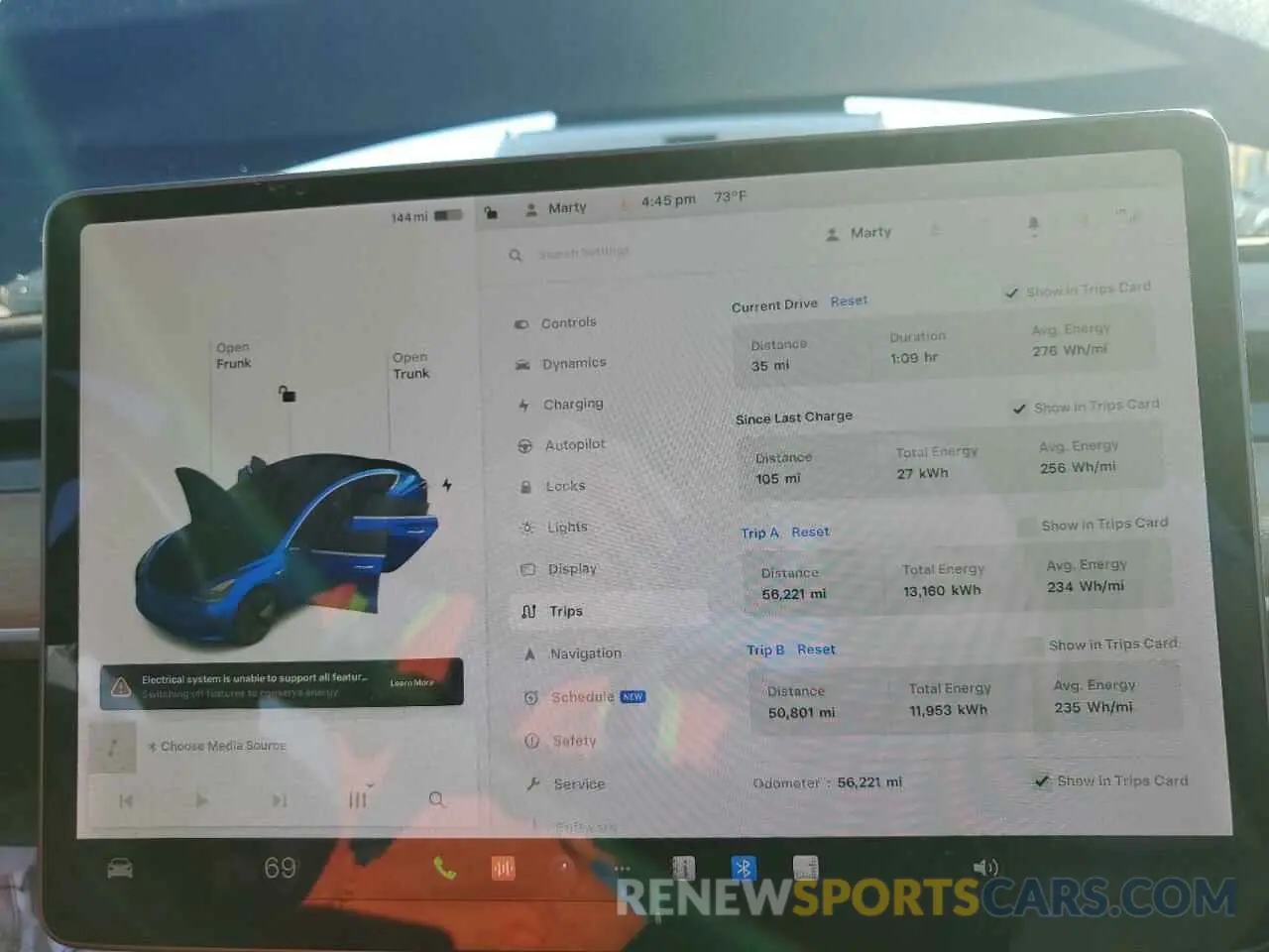 9 Photograph of a damaged car 5YJ3E1EB5KF199484 TESLA MODEL 3 2019