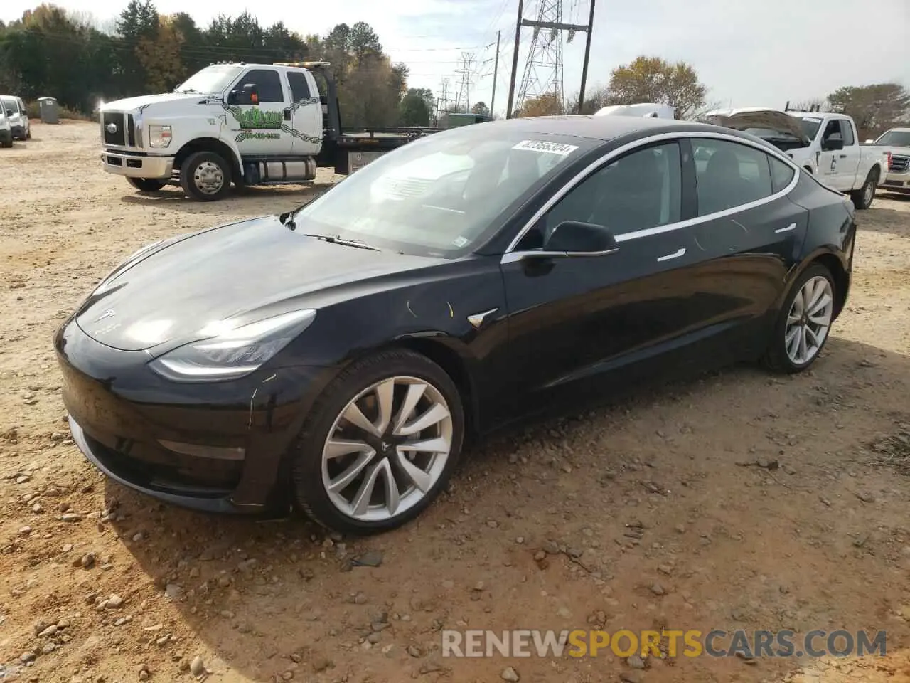 1 Photograph of a damaged car 5YJ3E1EB5KF364580 TESLA MODEL 3 2019