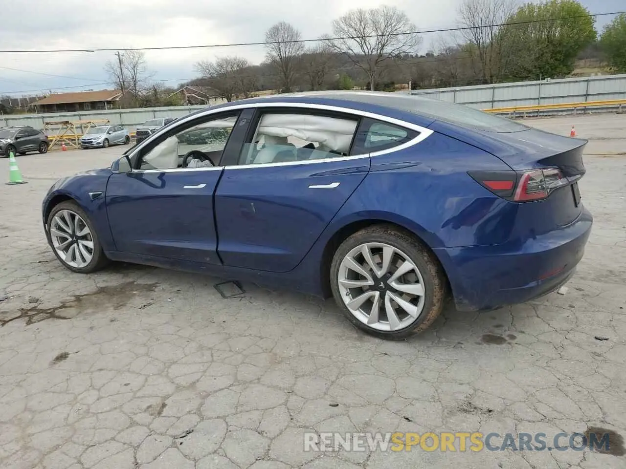 2 Photograph of a damaged car 5YJ3E1EB5KF392038 TESLA MODEL 3 2019