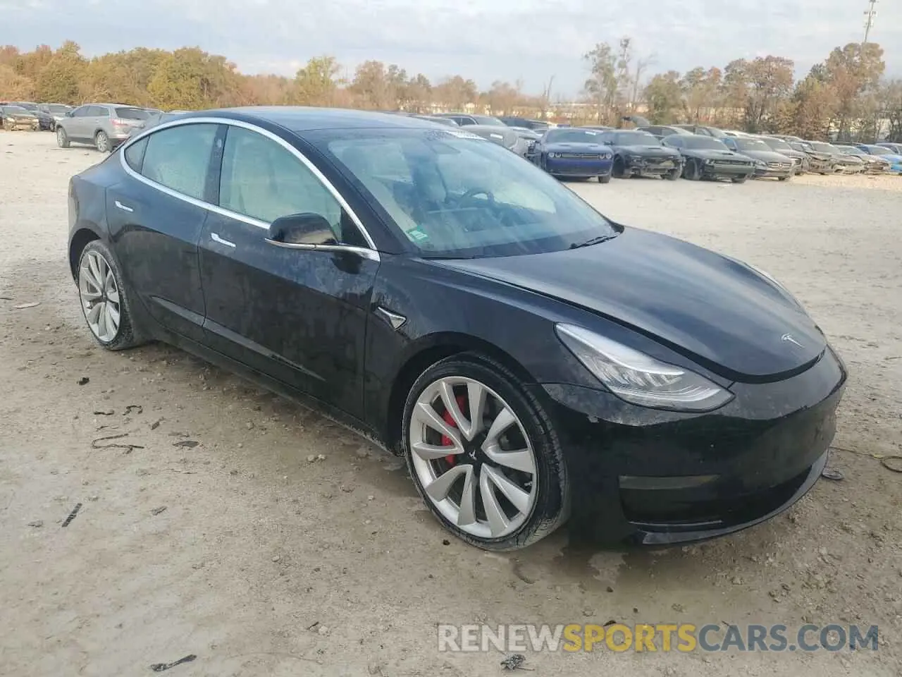 4 Фотография поврежденного автомобиля 5YJ3E1EB5KF393271 TESLA MODEL 3 2019