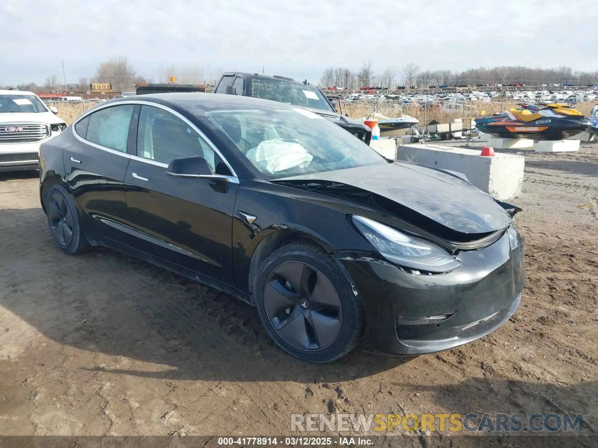 1 Фотография поврежденного автомобиля 5YJ3E1EB5KF414748 TESLA MODEL 3 2019