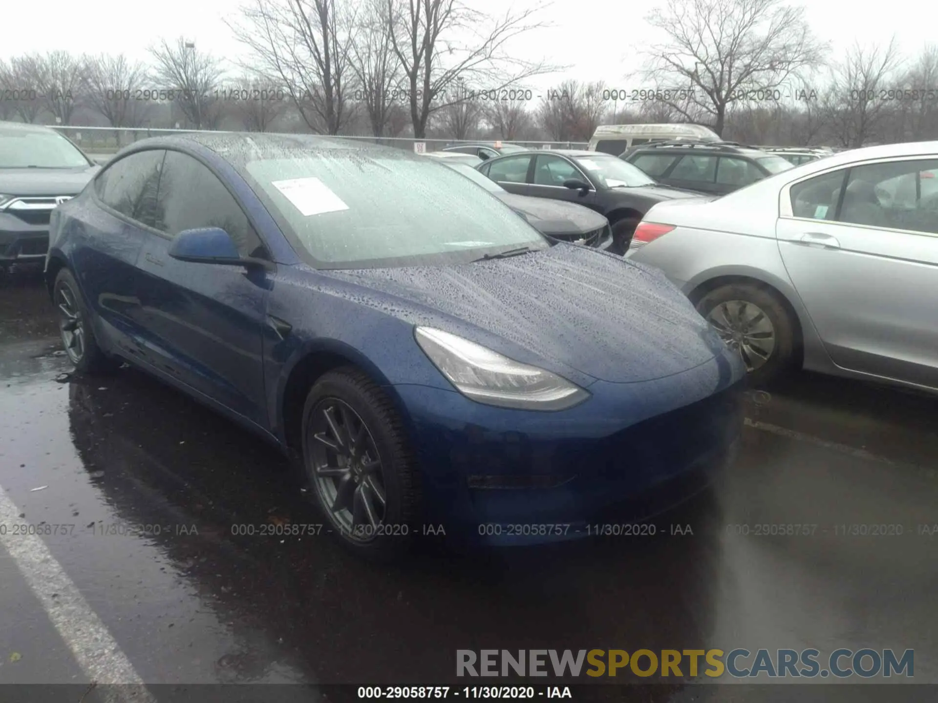 1 Photograph of a damaged car 5YJ3E1EB5KF452836 TESLA MODEL 3 2019