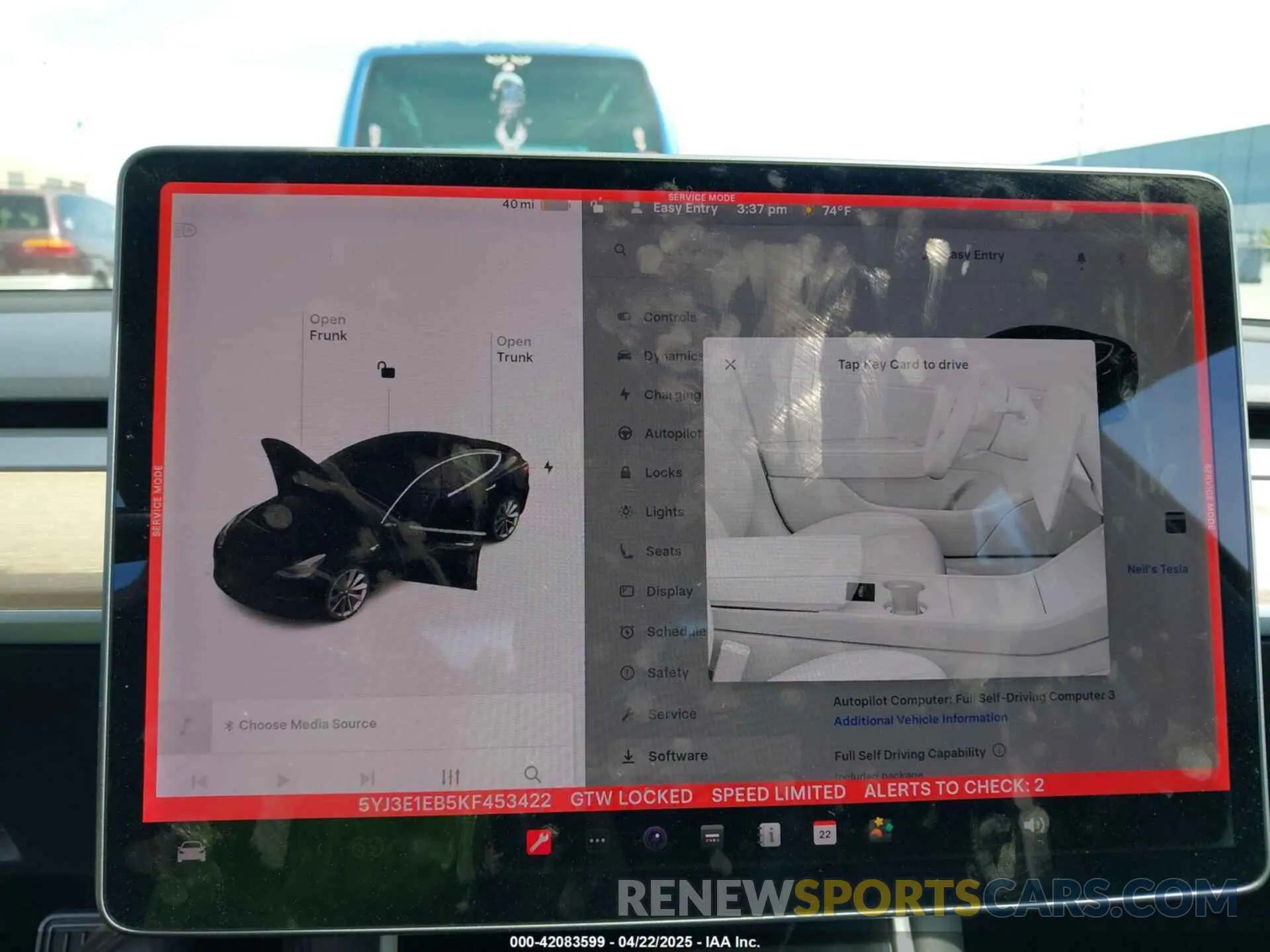 18 Фотография поврежденного автомобиля 5YJ3E1EB5KF453422 TESLA MODEL 3 2019
