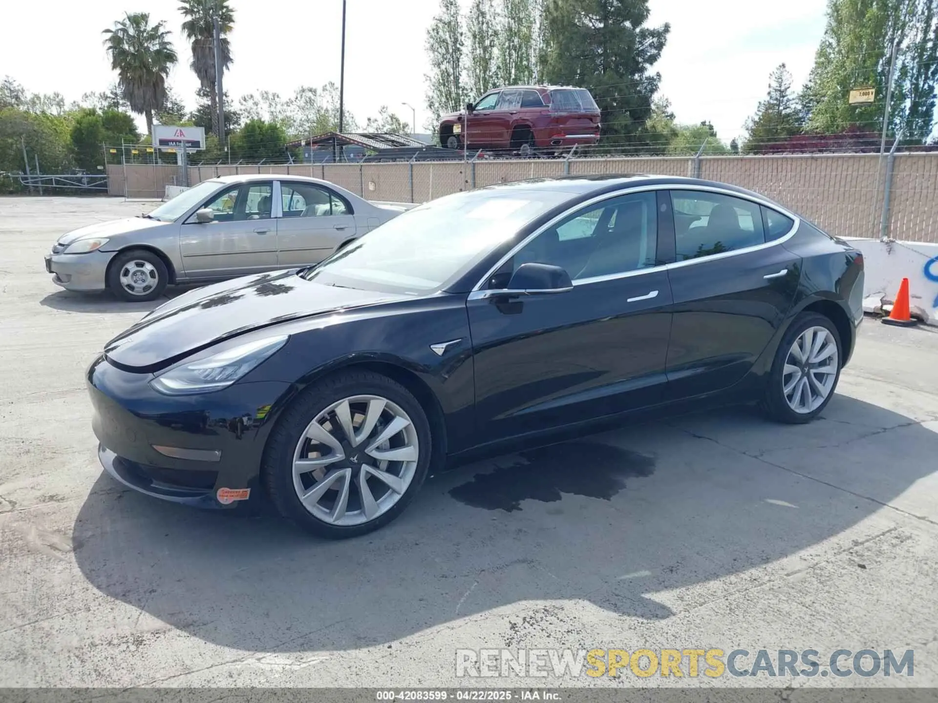 2 Фотография поврежденного автомобиля 5YJ3E1EB5KF453422 TESLA MODEL 3 2019