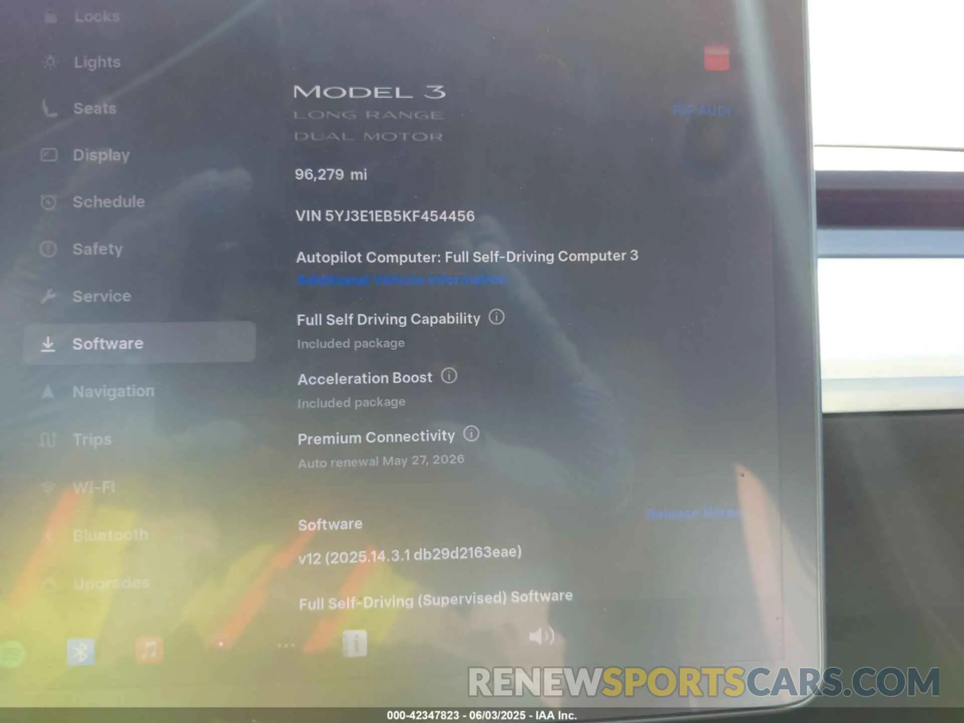 7 Photograph of a damaged car 5YJ3E1EB5KF454456 TESLA MODEL 3 2019