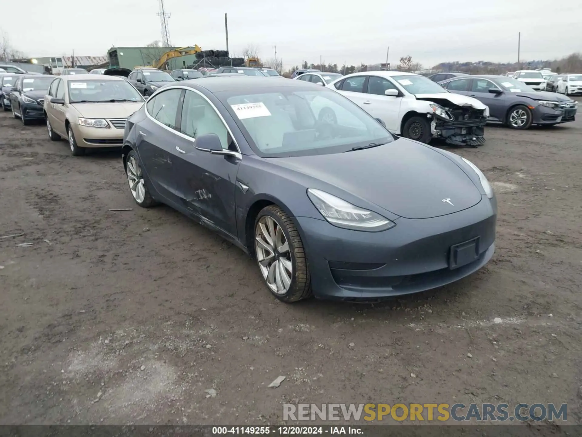 1 Фотография поврежденного автомобиля 5YJ3E1EB5KF533660 TESLA MODEL 3 2019
