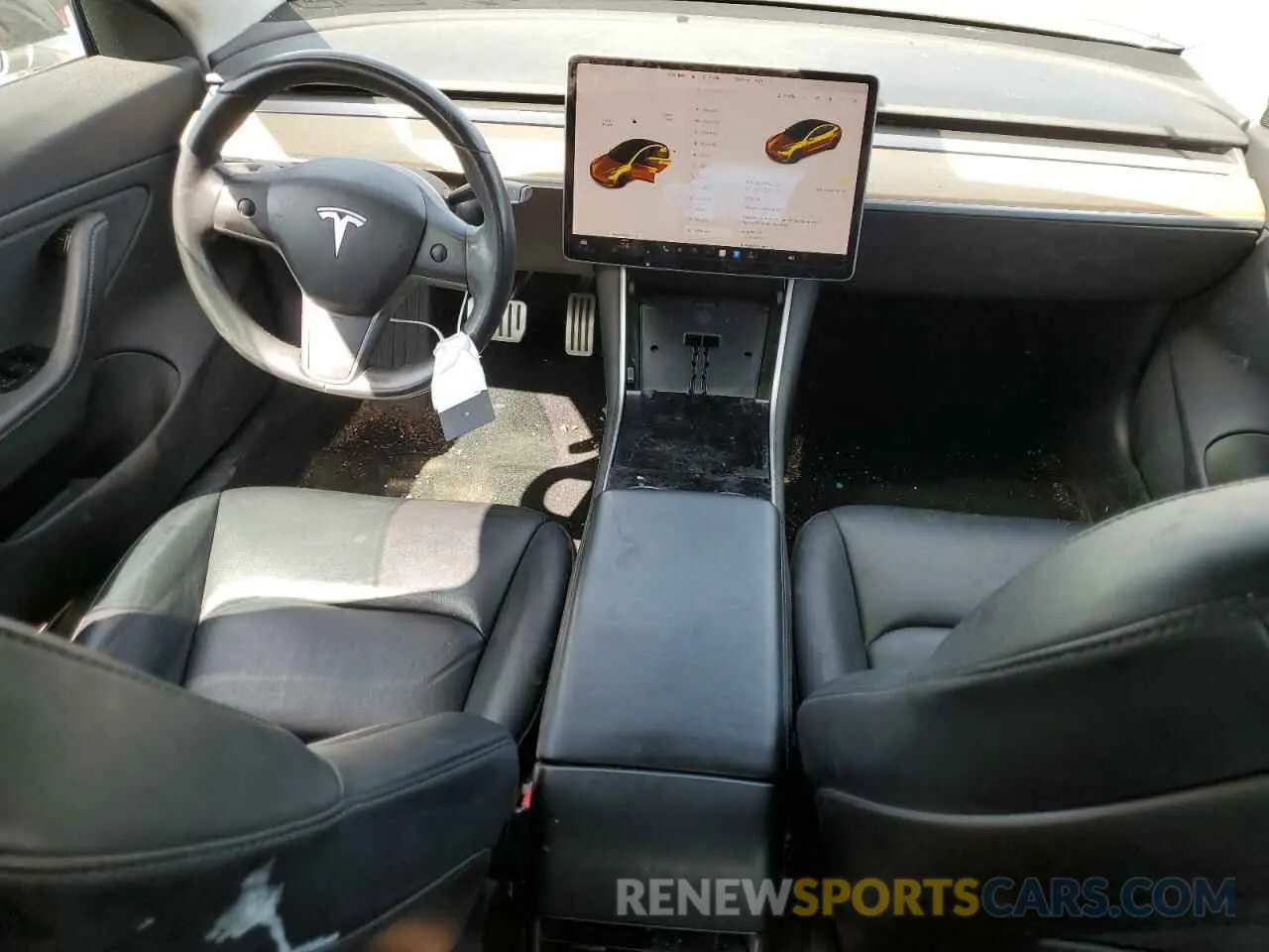 8 Photograph of a damaged car 5YJ3E1EB6KF392727 TESLA MODEL 3 2019