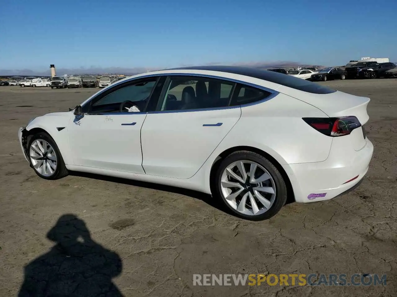 2 Photograph of a damaged car 5YJ3E1EB6KF453512 TESLA MODEL 3 2019