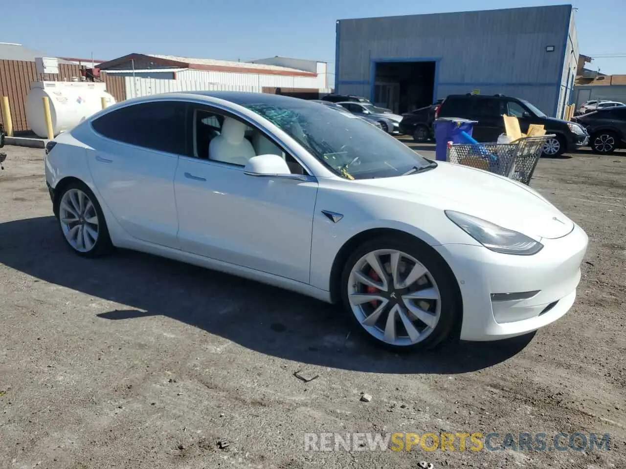 4 Photograph of a damaged car 5YJ3E1EB6KF454997 TESLA MODEL 3 2019