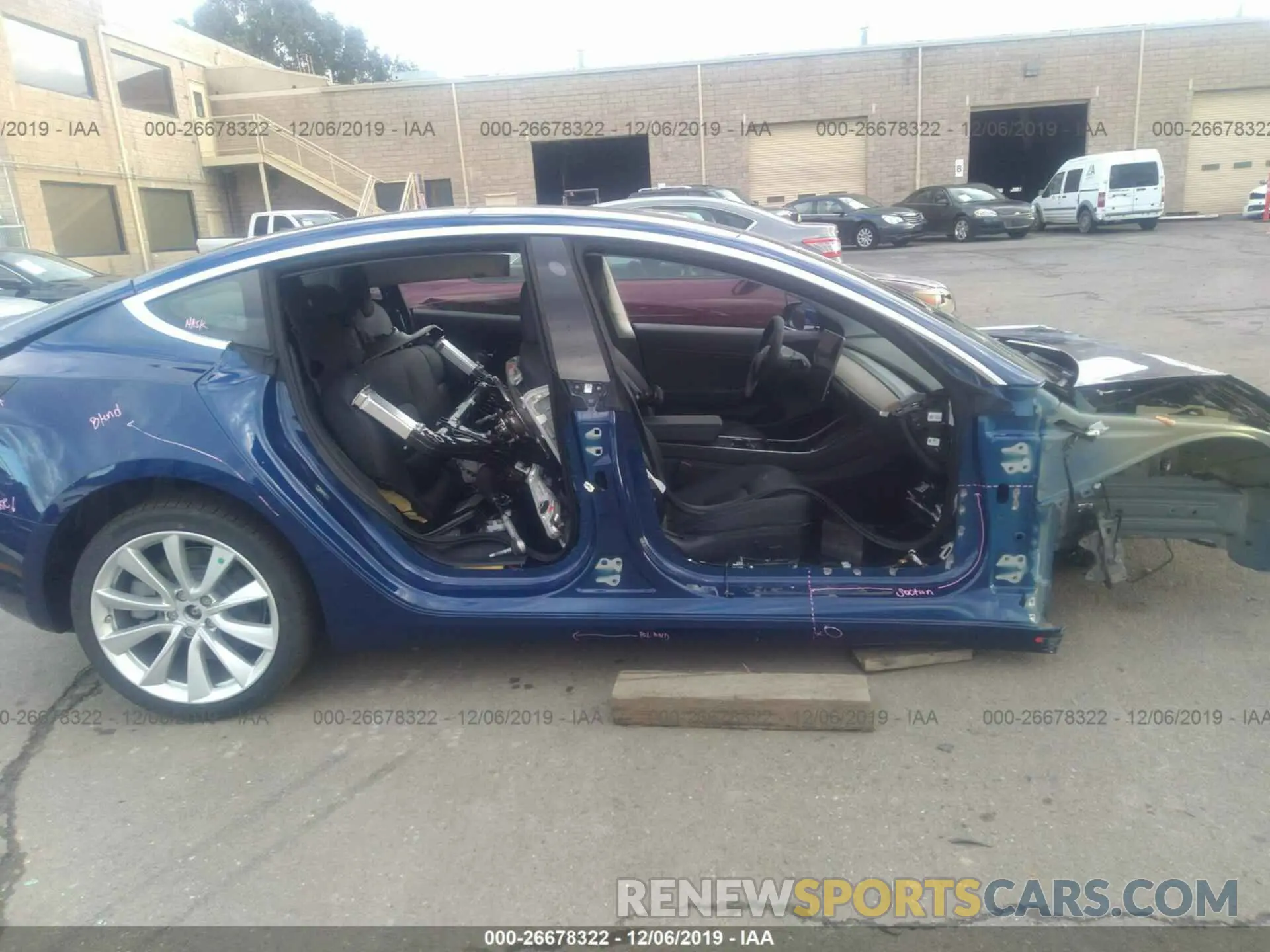 6 Photograph of a damaged car 5YJ3E1EB6KF519959 TESLA MODEL 3 2019