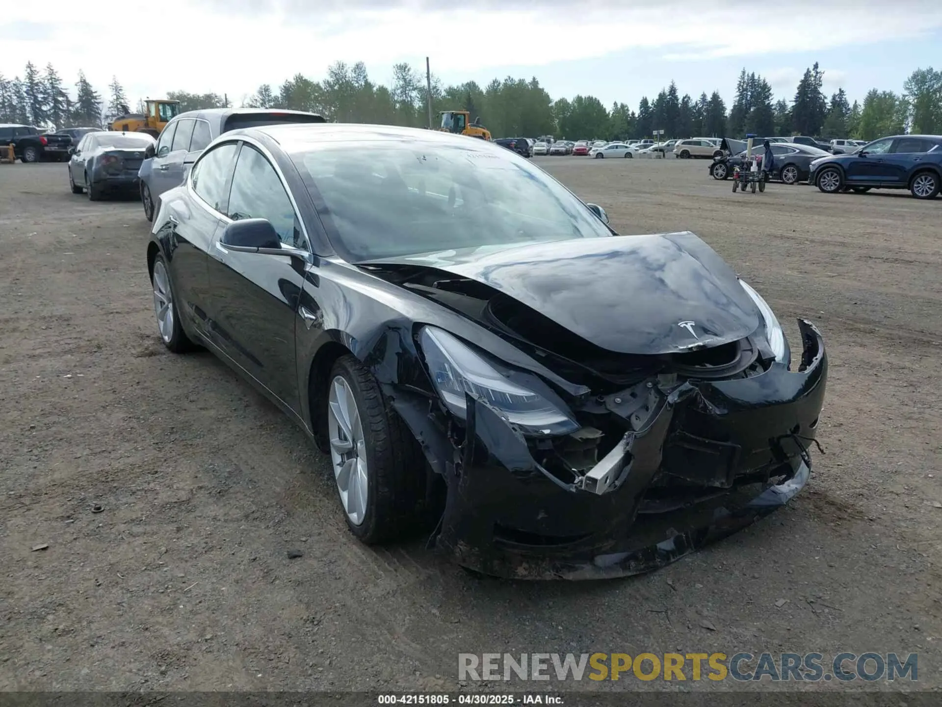 1 Фотография поврежденного автомобиля 5YJ3E1EB7KF191872 TESLA MODEL 3 2019