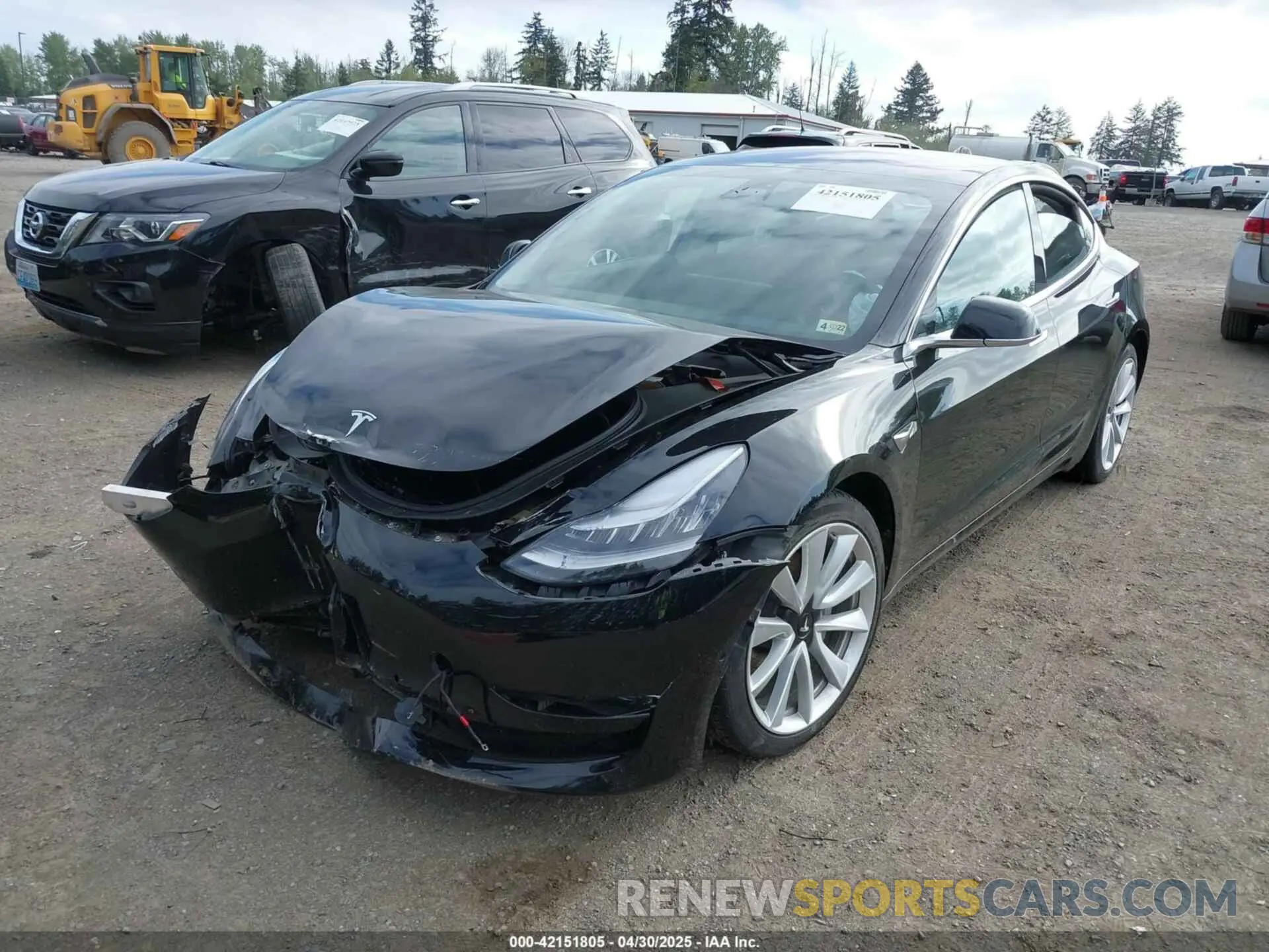2 Фотография поврежденного автомобиля 5YJ3E1EB7KF191872 TESLA MODEL 3 2019