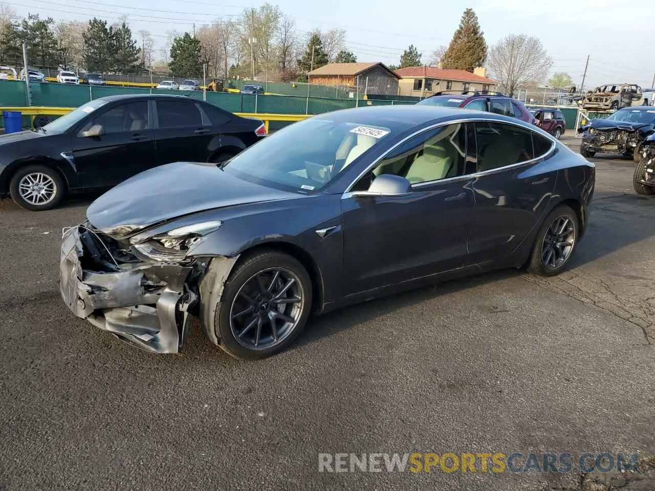 1 Фотография поврежденного автомобиля 5YJ3E1EB7KF192259 TESLA MODEL 3 2019
