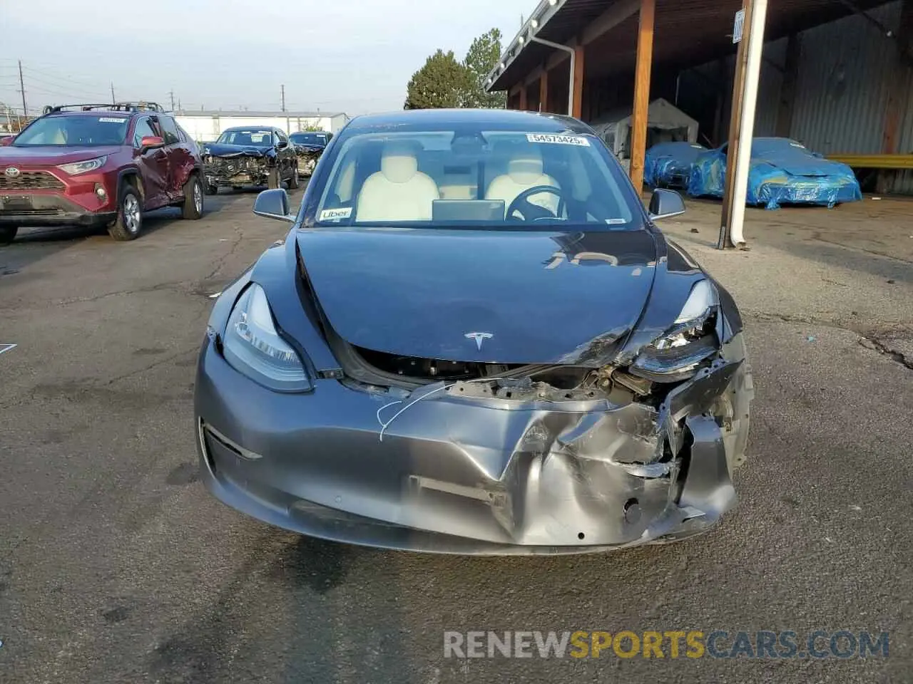 5 Фотография поврежденного автомобиля 5YJ3E1EB7KF192259 TESLA MODEL 3 2019