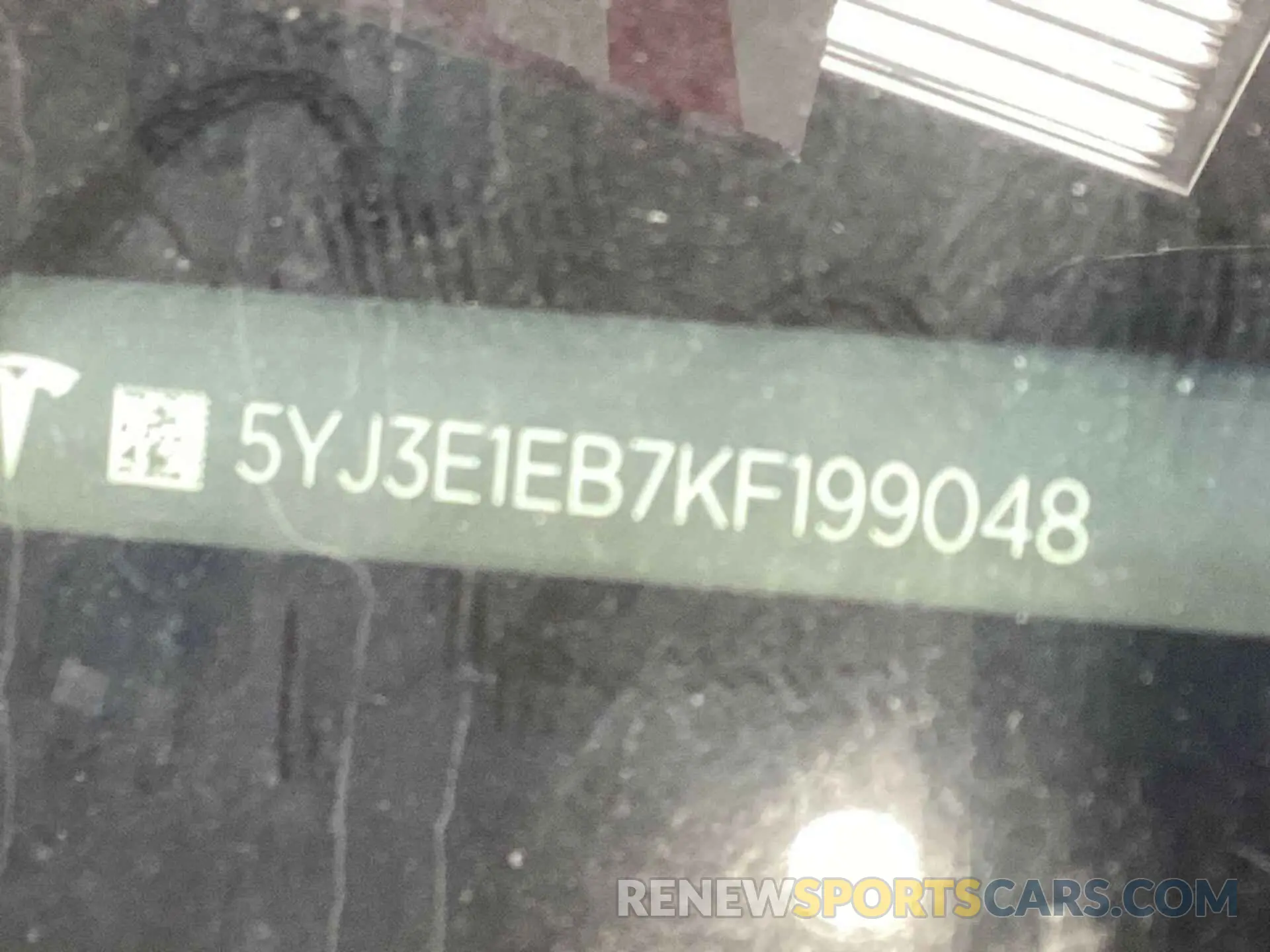 13 Photograph of a damaged car 5YJ3E1EB7KF199048 TESLA MODEL 3 2019