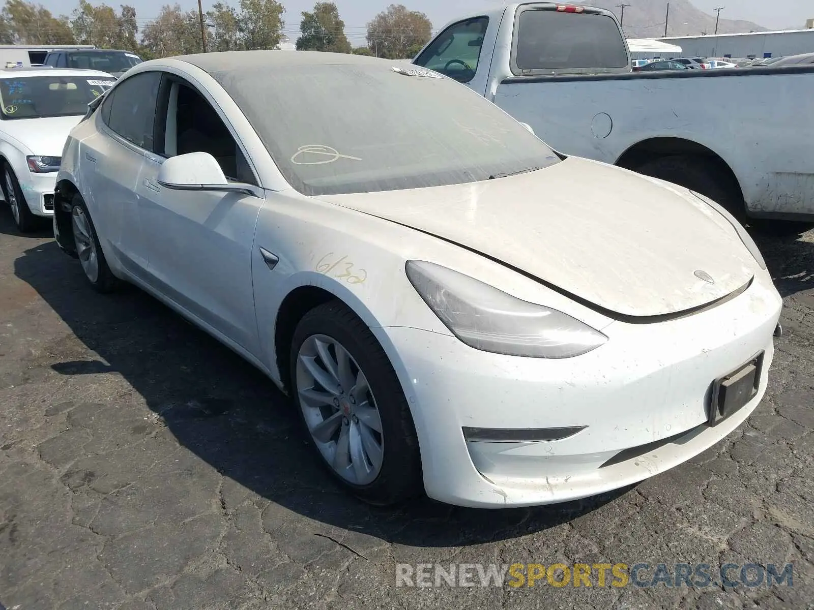1 Photograph of a damaged car 5YJ3E1EB7KF388072 TESLA MODEL 3 2019