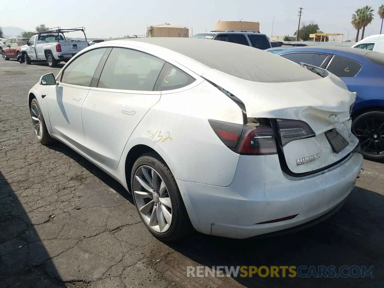 3 Photograph of a damaged car 5YJ3E1EB7KF388072 TESLA MODEL 3 2019