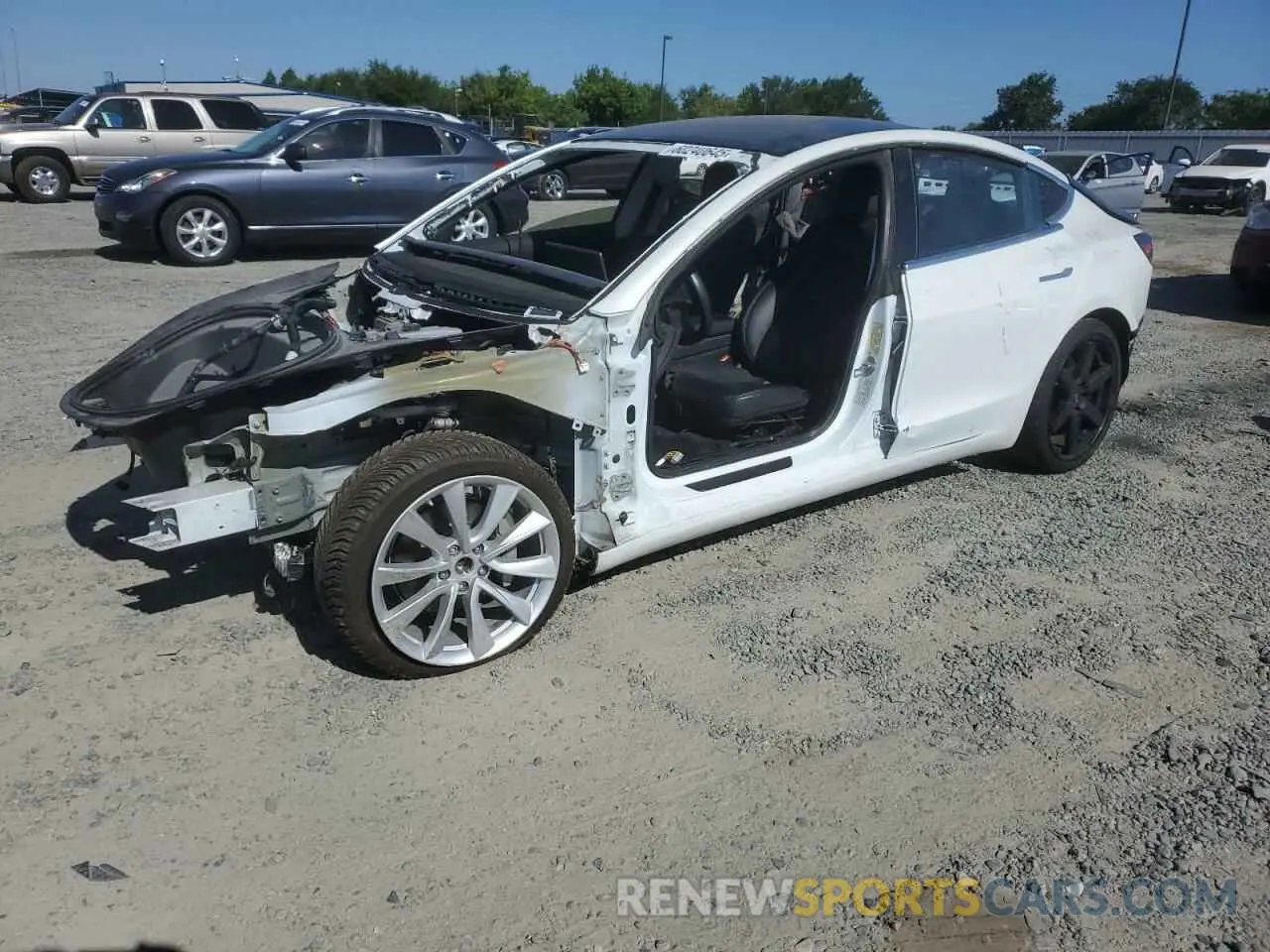 1 Фотография поврежденного автомобиля 5YJ3E1EB7KF433463 TESLA MODEL 3 2019