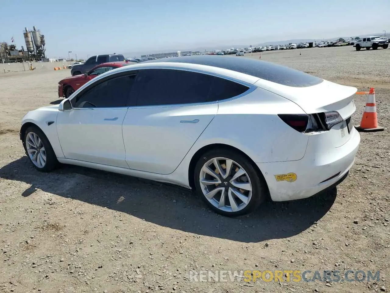 2 Photograph of a damaged car 5YJ3E1EB7KF434113 TESLA MODEL 3 2019