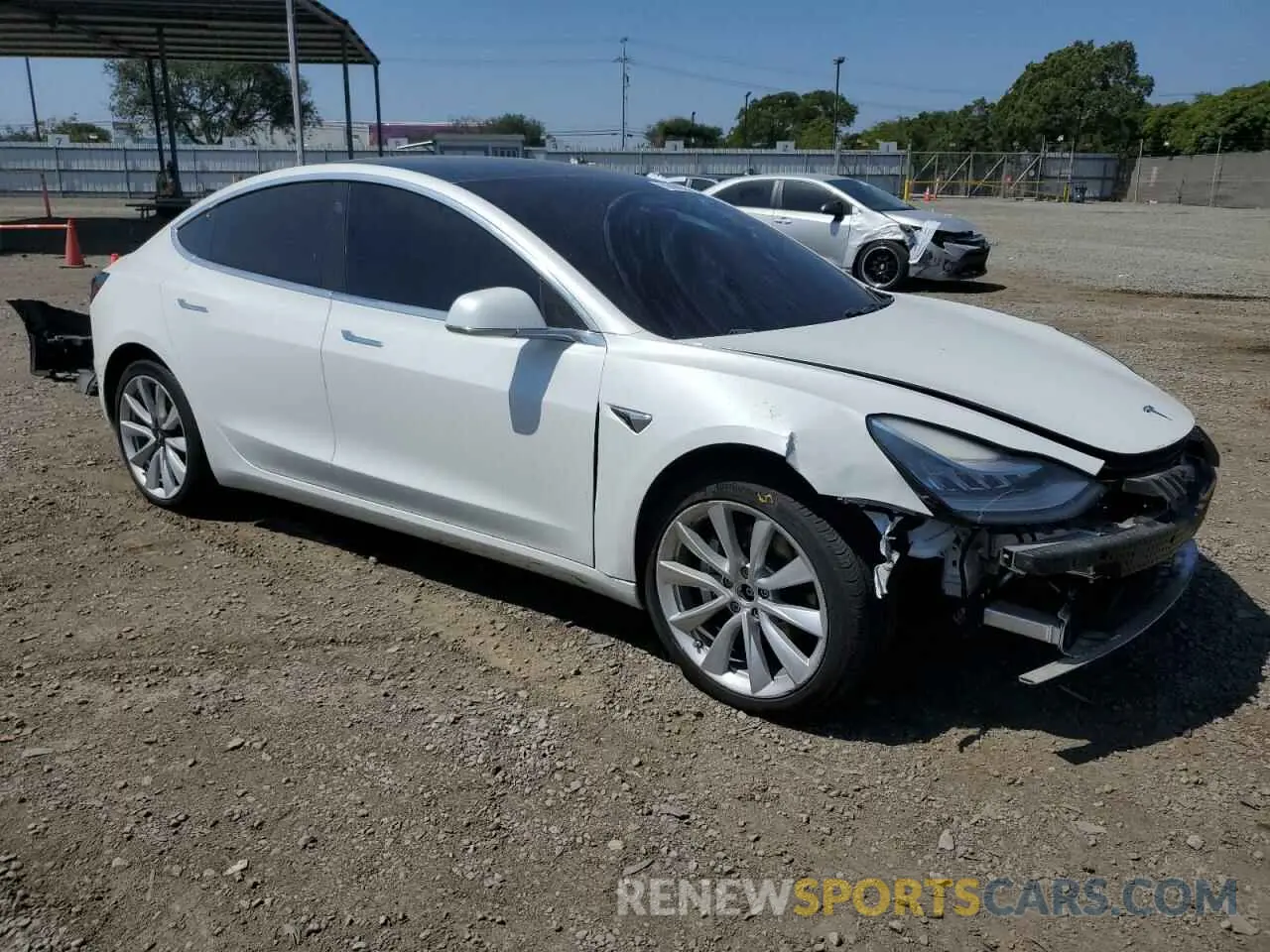 4 Photograph of a damaged car 5YJ3E1EB7KF434113 TESLA MODEL 3 2019