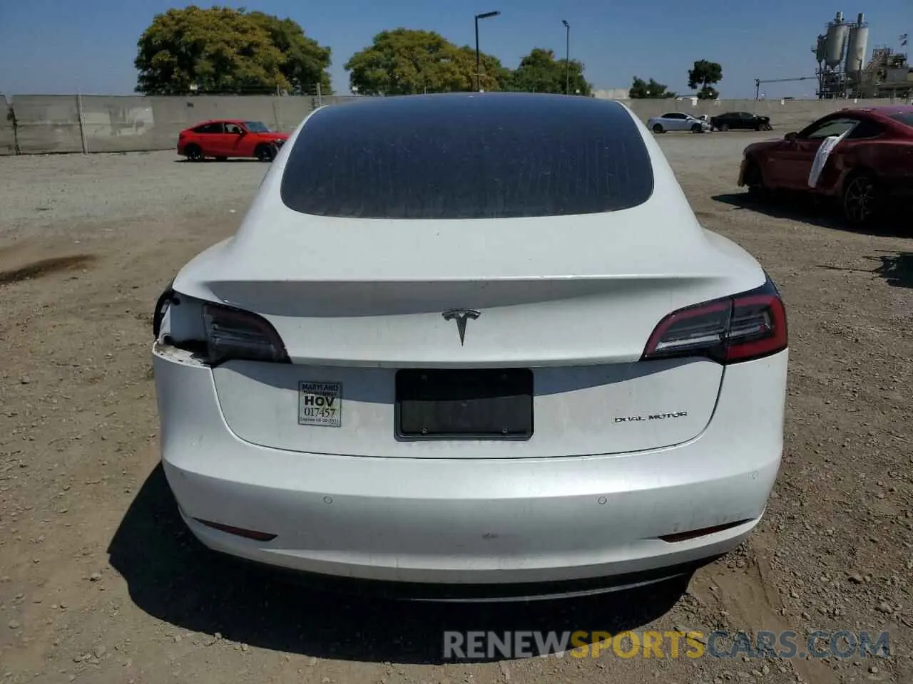 6 Photograph of a damaged car 5YJ3E1EB7KF434113 TESLA MODEL 3 2019