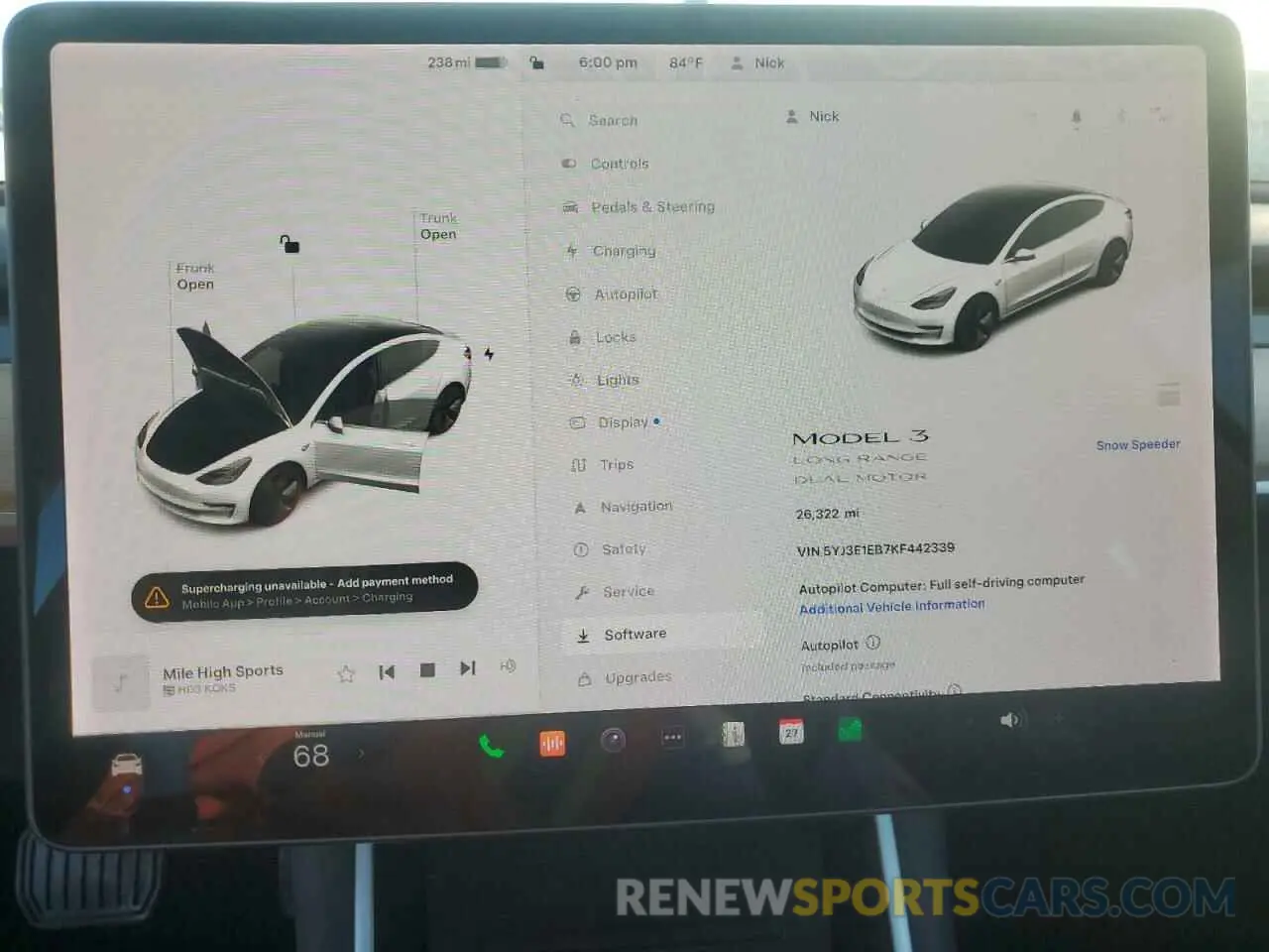 9 Photograph of a damaged car 5YJ3E1EB7KF442339 TESLA MODEL 3 2019