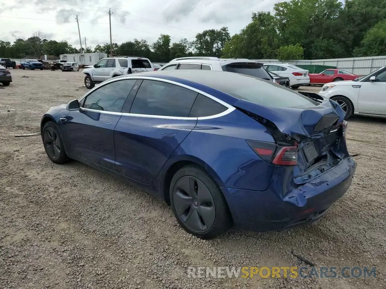 2 Photograph of a damaged car 5YJ3E1EB7KF452885 TESLA MODEL 3 2019