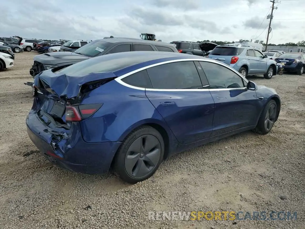 3 Photograph of a damaged car 5YJ3E1EB7KF452885 TESLA MODEL 3 2019