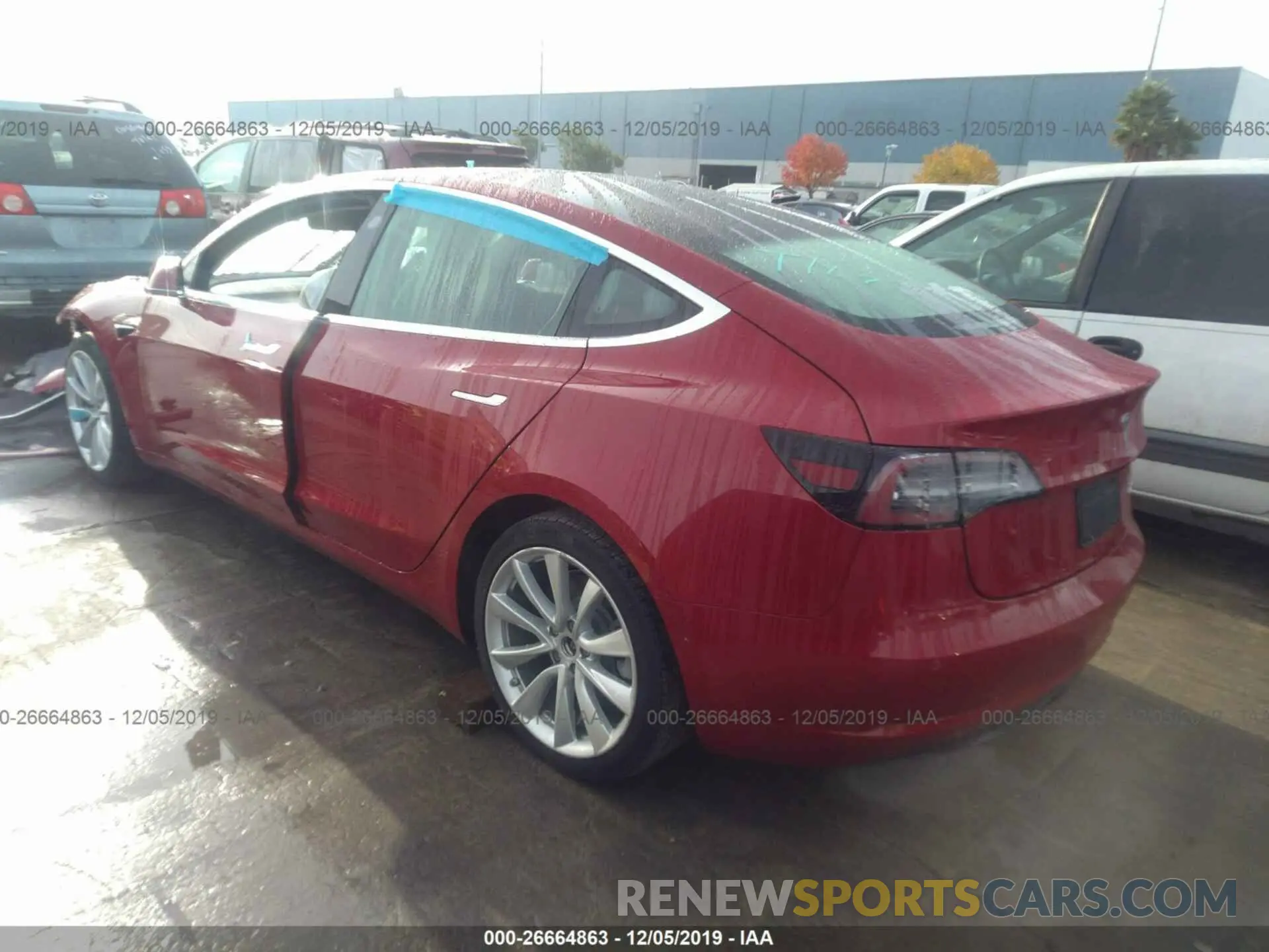 3 Photograph of a damaged car 5YJ3E1EB8KF192125 TESLA MODEL 3 2019